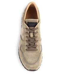 Tod's Suede Lace Up Sneakers