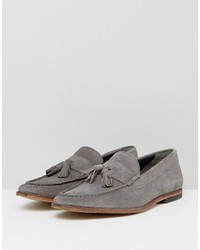 Asos Loafers In Gray Suede With Tassels