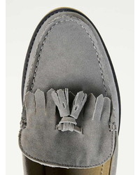 Topman Splinter Grey Tassel Loafers