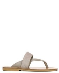 Vince Tess Leather Suede Thong Sandals