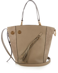 Chloé Chlo Myer Medium Leather And Suede Tote