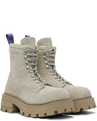 Eytys Gray Michigan Lace Up Boots