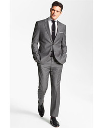 BOSS HUGO BOSS Jamessharp Trim Fit Wool Suit Grey 36r