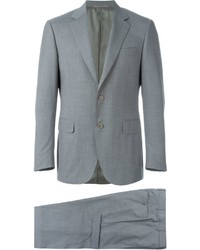 Canali Houndstooth Print Suit