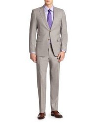 Saks Fifth Avenue Collection By Samuelsohn Pinstriped Two Button Wool Suit
