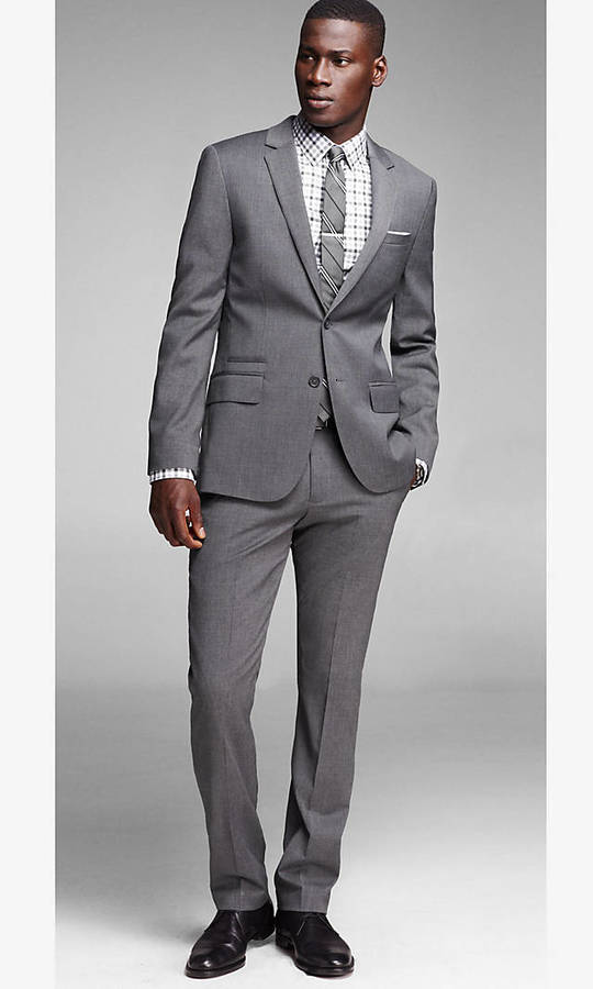 Mens Suits Express / Express Wool Micro Twill Suit Vest In Gray For Men ...