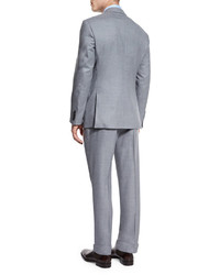 Armani Collezioni G Line Flannel Two Piece Suit Gray