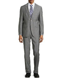 Hugo Boss Grand Central Windowpane Two Piece Suit Gray
