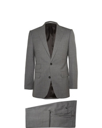Thom Sweeney Grey Weighouse Slim Fit Wool Suit
