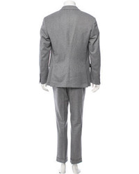 Brunello Cucinelli Herringbone Wool Two Piece Suit