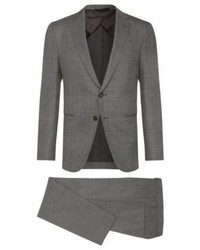 Hugo Boss Neymanbolt Slim Fit Wool Suit 38r Grey