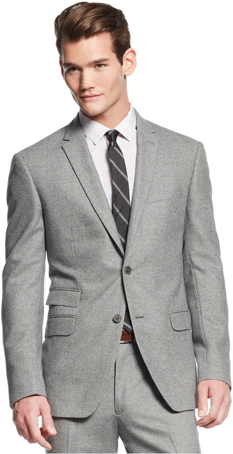 Dkny light grey suit fashion