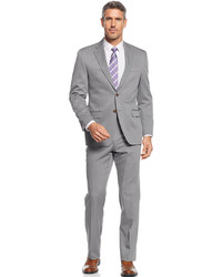 Lauren Ralph Lauren Light Grey Solid Classic Fit Suit