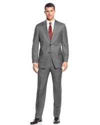 Tommy Hilfiger Grey Sharkskin Suit