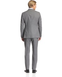 Z Zegna Tonal Check Slim Fit Suit