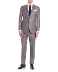 Men's Grey Suits by Giorgio Armani | Lookastic