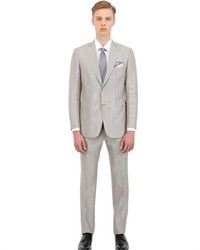 Brioni Wool Blend Micro Striped Slim Fit Suit