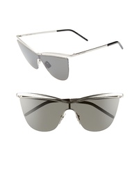 Saint Laurent 134mm Cat Eye Shield Sunglasses