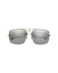 Versace 145mm Mirrored Shield Sunglasses