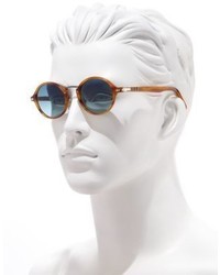 Persol 48mm Round Acetate Sunglasses
