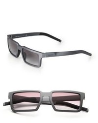 Prada 51mm Rectangle Aluminum Sunglasses