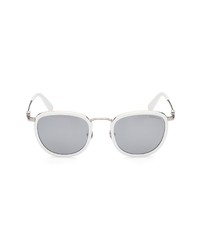 Moncler 52mm Polarized Round Sunglasses