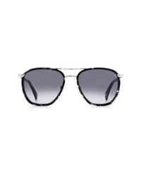 rag & bone 54mm Square Sunglasses In Black Grey Shaded At Nordstrom