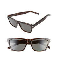 Saint Laurent 56mm Flat Top Sunglasses