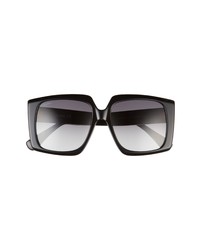 Max Mara 56mm Gradient Square Sunglasses