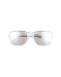 Moncler 56mm Rectangular Mirrored Sunglasses