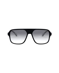 Dolce & Gabbana 57mm Gradient Navigator Sunglasses
