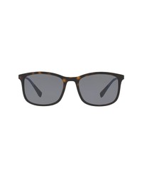 Prada Linea Rossa 57mm Polarized Square Sunglasses
