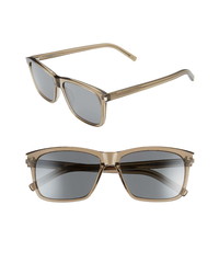 Saint Laurent 57mm Rectangle Sunglasses