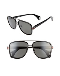 Gucci 58mm Aviator Sunglasses