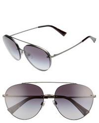 Valentino 58mm Gradient Aviator Sunglasses