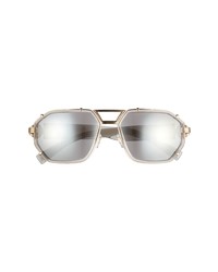 Versace 58mm Mirrored Aviator Sunglasses