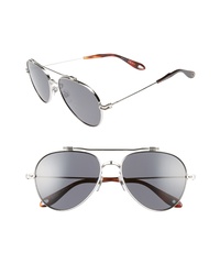 Givenchy 58mm Polarized Aviator Sunglasses