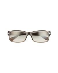 Persol 58mm Polarized Rectangular Sunglasses In Grey At Nordstrom
