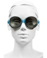 MCM 58mm Round Sunglasses Grey Black Gradient