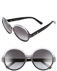 MCM 58mm Round Sunglasses Grey Black Gradient