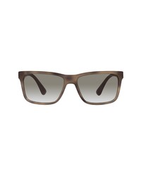 Prada 59mm Gradient Square Sunglasses In Browngrey Gradient At Nordstrom
