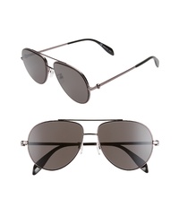 Alexander McQueen 60mm Aviator Sunglasses