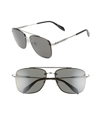 Alexander McQueen 62mm Oversize Navigator Sunglasses