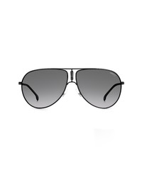 Carrera Eyewear 64mm Gipsy 64mm Polarized Aviator Sunglasses In Black Gray At Nordstrom