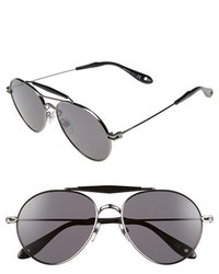 Givenchy 7012s 56mm Polarized Sunglasses Dark Rutheniumpolar