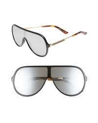 Gucci 99mm Oversize Shield Sunglasses  