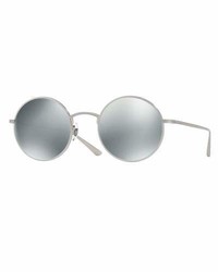 Oliver Peoples After Midnight Round Sunglasses Gray
