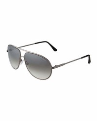 Tom Ford Aviator Metal Sunglasses Dark Gray