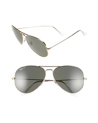Ray-Ban Aviator Polarized 62mm Sunglasses  