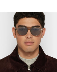 Brioni Aviator Style Acetate Sunglasses
